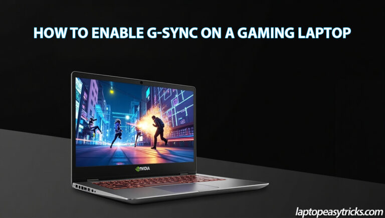 How to Enable G-Sync on a Gaming Laptop